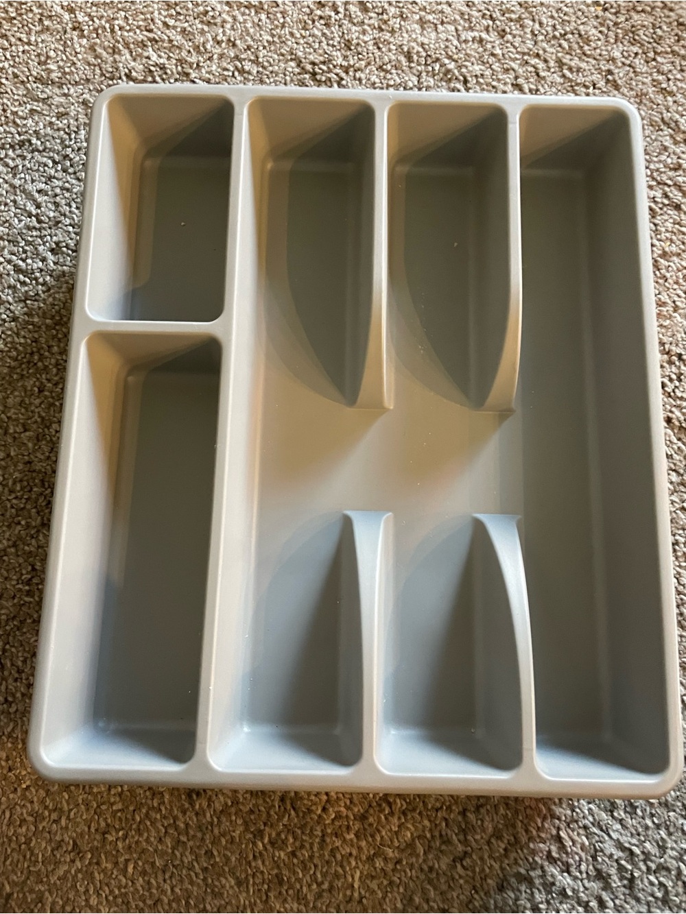 IKEA Light Gray Plastic Cutlery Tray Organizer